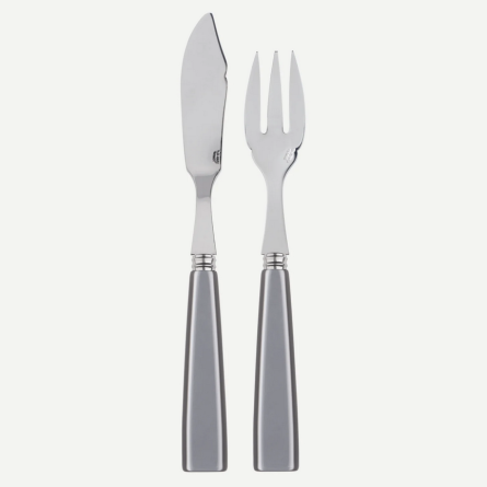 Sabre Fischbesteck Natura grau (2er Set, L: 21 cm) EINZELSTÜCK