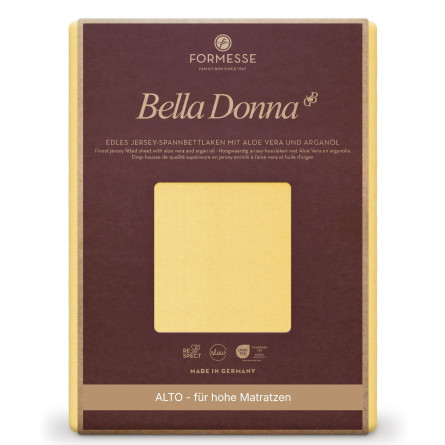 Formesse Spannbettlaken Bella Donna Jersey Alto Hellgelb (0091)