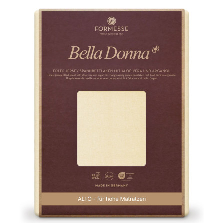 Formesse Spannbettlaken Bella Donna Jersey Alto Natur (0111)