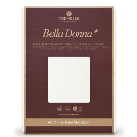 Formesse Spannbettlaken Bella Donna Jersey Alto Wollweiß (0114)