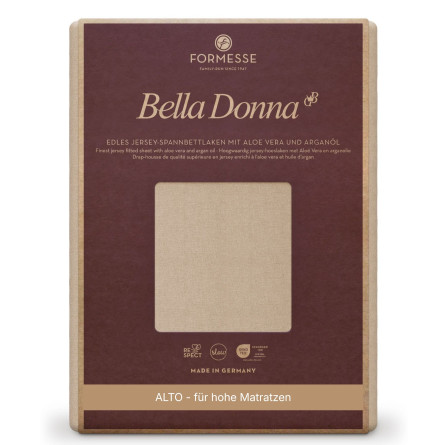 Formesse Spannbettlaken Bella Donna Jersey Alto Champignon (0115)