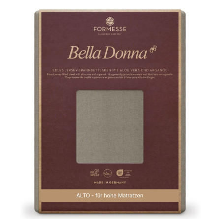 Formesse Spannbettlaken Bella Donna Jersey Alto Platin (0125)
