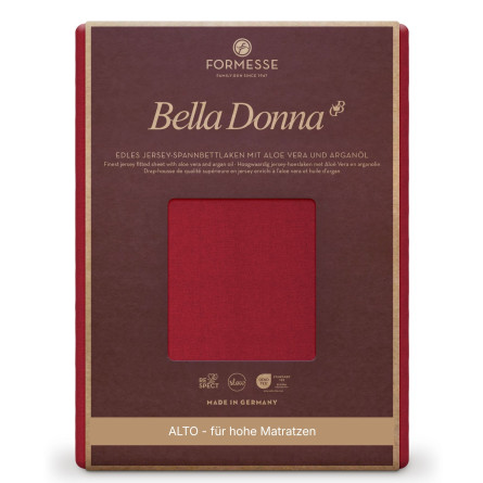 Formesse Spannbettlaken Bella Donna Jersey Alto Carminrot (0188)