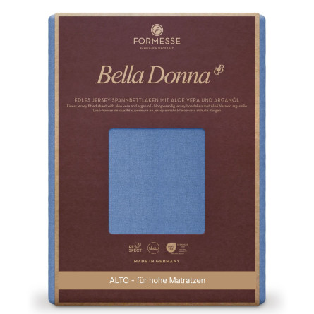 Formesse Spannbettlaken Bella Donna Jersey Alto Meeresblau (0208)
