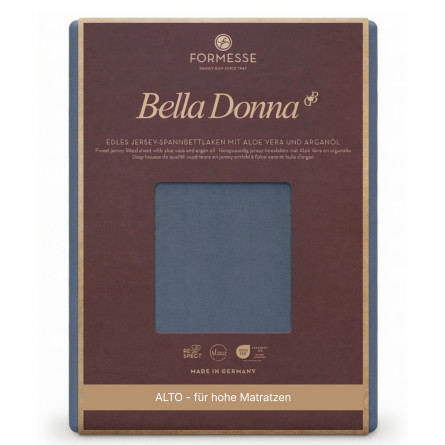 Formesse Spannbettlaken Bella Donna Jersey Alto Blaugrau (0209)