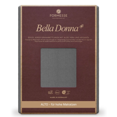 Formesse Spannbettlaken Bella Donna Jersey Alto Hellanthrazit (0215)