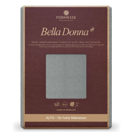 Formesse Spannbettlaken Bella Donna Jersey Alto Zement (0219)