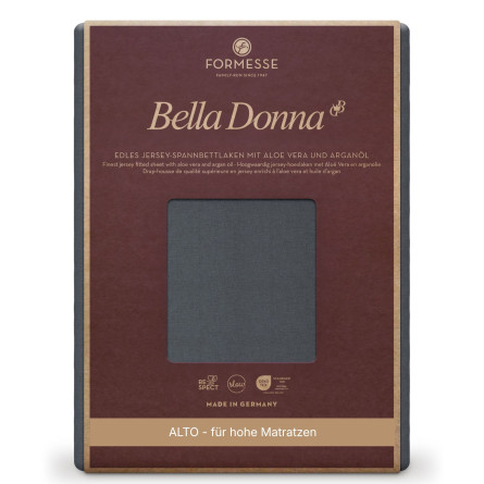 Formesse Spannbettlaken Bella Donna Jersey Alto Graphit (0220)