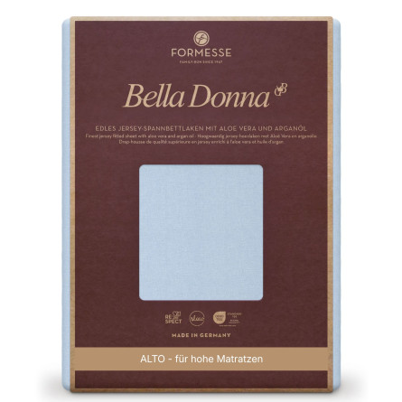 Formesse Spannbettlaken Bella Donna Jersey Alto Himmelblau (0523)