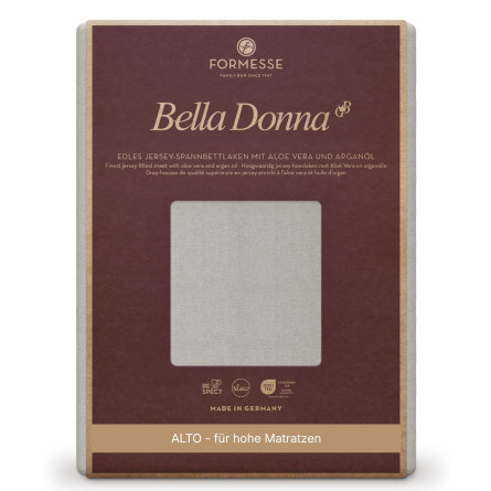 Formesse Spannbettlaken Bella Donna Jersey Alto Grau (0701)
