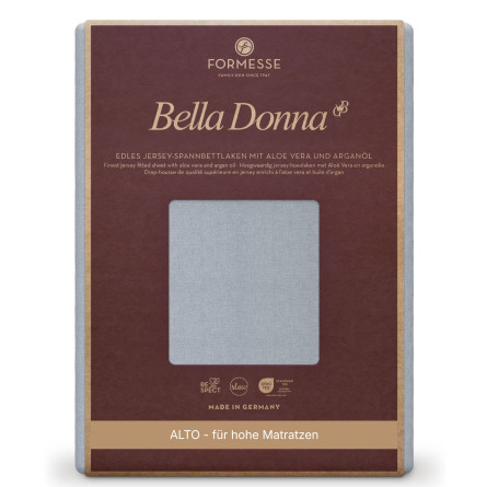 Formesse Spannbettlaken Bella Donna Jersey Alto Hellgrau (0703)