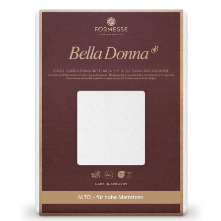 Formesse Spannbettlaken Bella Donna Jersey Alto Weiß (1000) 