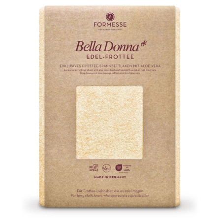 Formesse Spannbettlaken Bella Donna Edel-Frottee champignon