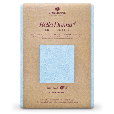 Formesse Spannbettlaken Bella Donna Edel-Frottee hellblau