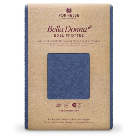 Formesse Spannbettlaken Bella Donna Edel-Frottee marine