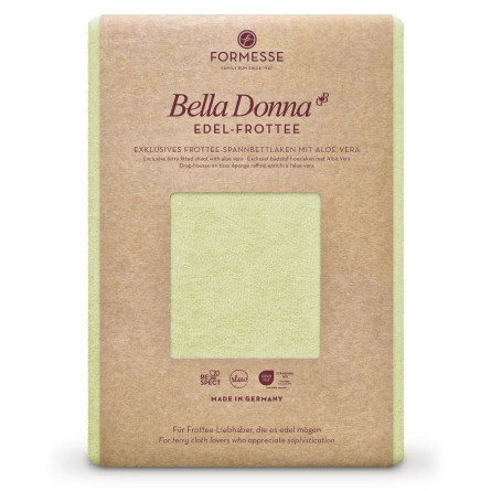 Formesse Spannbettlaken Bella Donna Edel-Frottee pistazie 