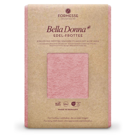 Formesse Spannbettlaken Bella Donna Edel-Frottee altrosé