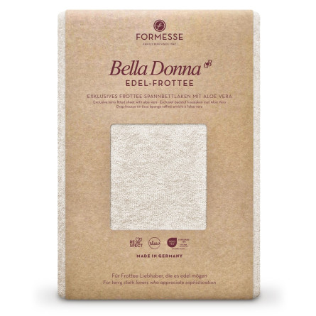 Formesse Spannbettlaken Bella Donna Edel-Frottee grau