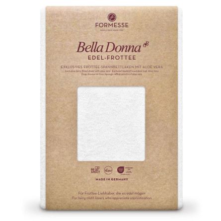 Formesse Spannbettlaken Bella Donna Edel-Frottee weiß