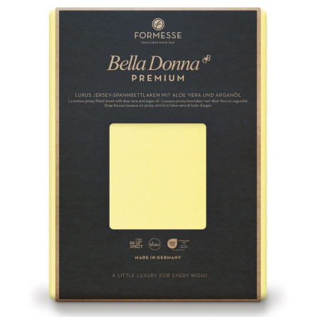 Formesse Spannbettlaken Bella Donna Premium Hellgelb (0091)
