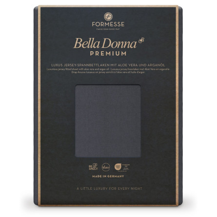 Formesse Spannbettlaken Bella Donna Premium Anthrazit (0213)