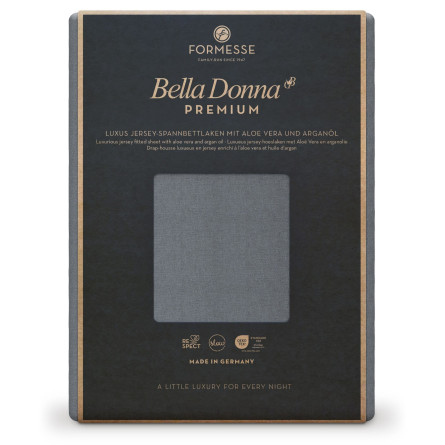Formesse Spannbettlaken Bella Donna Premium Hellanthrazit (0215)