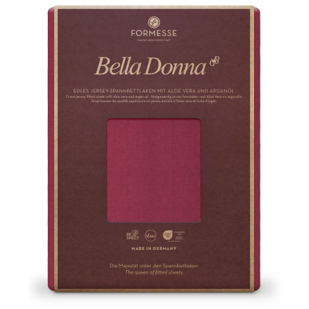 Formesse Spannbettlaken Bella Donna Jersey Bordeaux (0030)