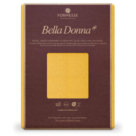 Formesse Spannbettlaken Bella Donna Jersey Goldgelb (0040)