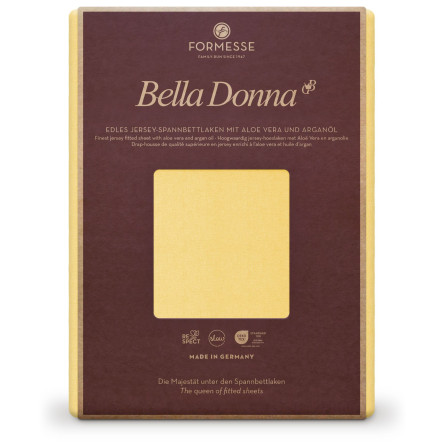 Formesse Spannbettlaken Bella Donna Jersey Hellgelb (0091)