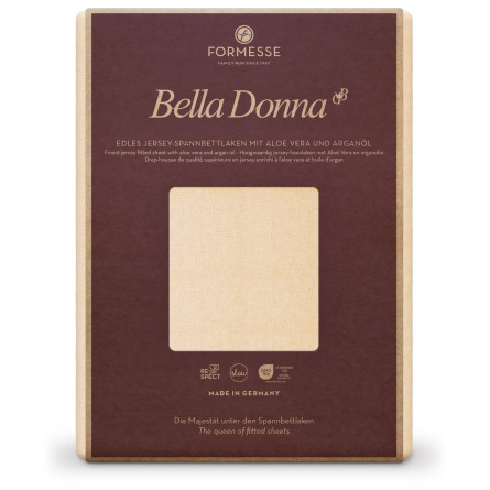 Formesse Spannbettlaken Bella Donna Jersey Puder (0110)