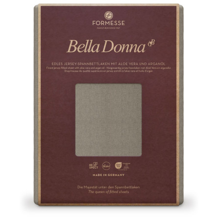 Formesse Spannbettlaken Bella Donna Jersey Platin (0125)