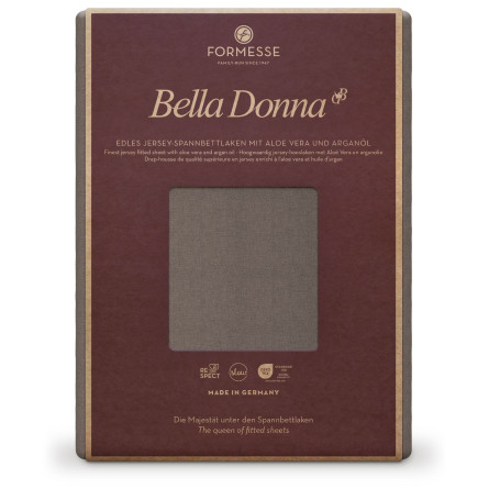 Formesse Spannbettlaken Bella Donna Jersey Trüffel (0126)