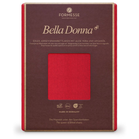 Formesse Spannbettlaken Bella Donna Jersey Rot (0185)