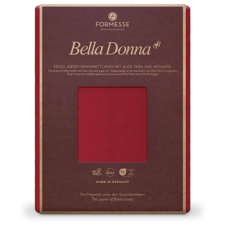Formesse Spannbettlaken Bella Donna Jersey Carminrot (0188) 