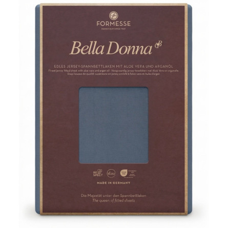 Formesse Spannbettlaken Bella Donna Jersey Alto Blaugrau (0209)