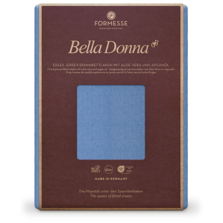 Formesse Spannbettlaken Bella Donna Jersey Jeansblau (0211)