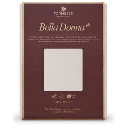 Formesse Spannbettlaken Bella Donna Jersey Silber (0520)