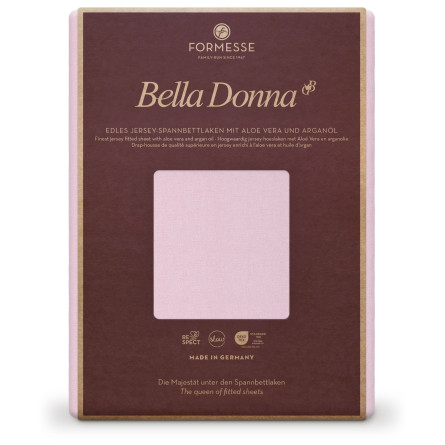 Formesse Spannbettlaken Bella Donna Jersey Rose (0566)