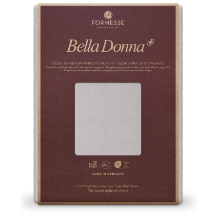 Formesse Spannbettlaken Bella Donna Jersey Nebelgrau (0700)