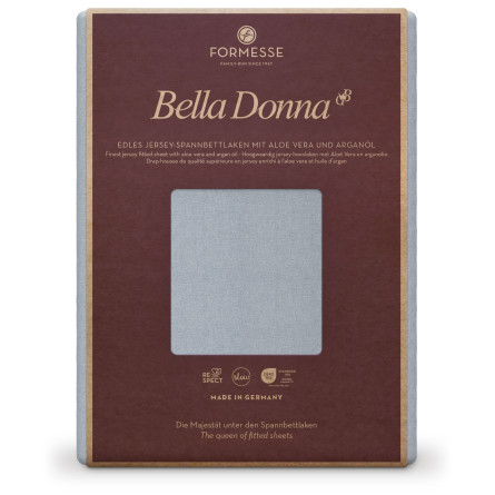 Formesse Spannbettlaken Bella Donna Jersey Hellgrau (0703)