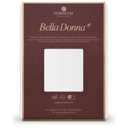 Formesse Spannbettlaken Bella Donna Jersey Weiß (1000)