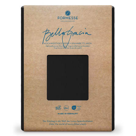 Formesse Spannbettlaken Bella Gracia Schwarz (0101)