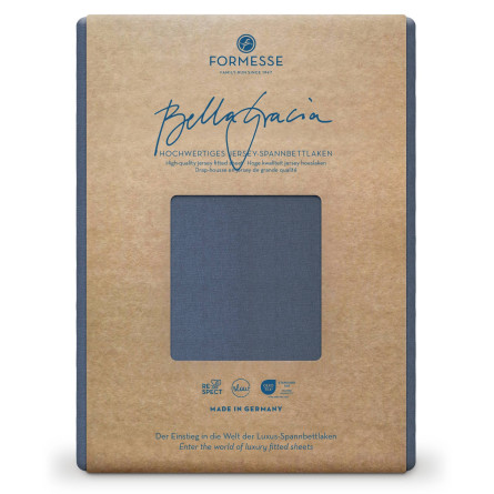 Formesse Spannbettlaken Bella Gracia Blaugrau (0209)