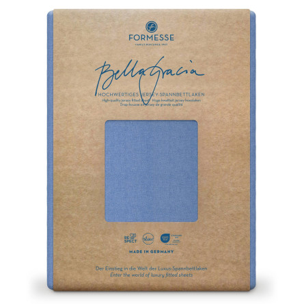 Formesse Spannbettlaken Bella Gracia Jeansblau (0211)