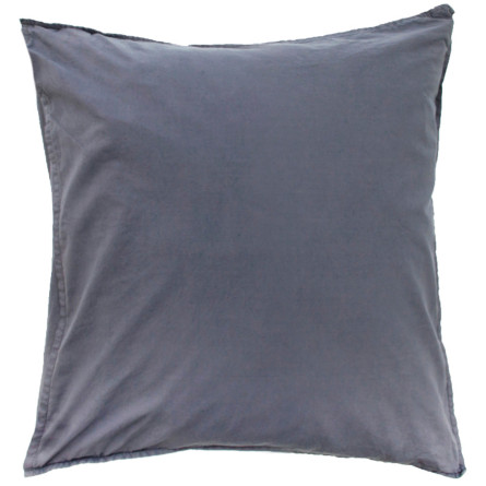Himla Bio-Baumwoll Kissenbezug Hope Plain dunkelblau / silence (40x80 cm)