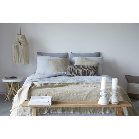 Passion for Linen Leinen Tagesdecke Laura beige/natural
