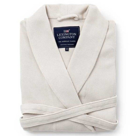Lexington Bademantel Patty Waffle Robe in hellgrau XS
