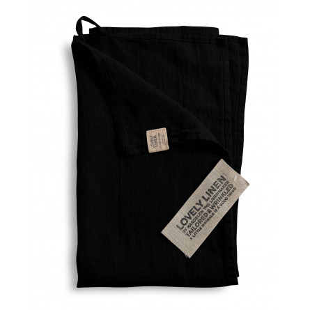 Lovely Linen Leinen Handtuch Lovely schwarz