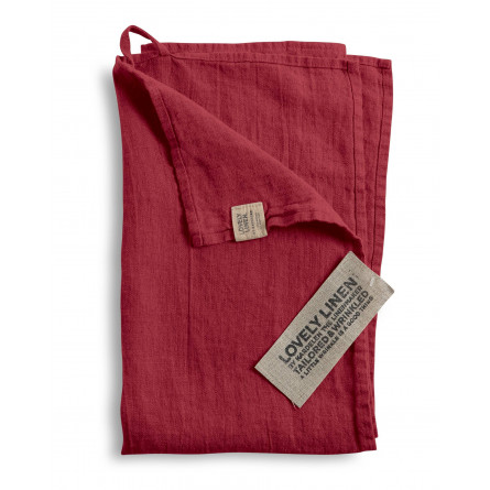 Lovely Linen Leinen Handtuch Lovely weinrot