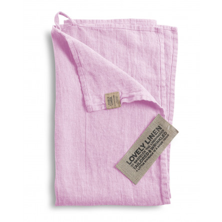 Lovely Linen Leinen Handtuch Lovely rosa